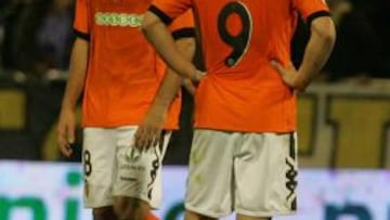 <b>PÉSIMA IMAGEN.</b> El Valencia salió goleado en su visita a La Romareda.