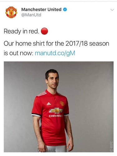 Las redes sociales se burlan de la barriga de Mkhitaryan