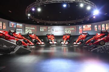 Exposición "Michael 50" que el Museo Ferrari dedica al expiloto de Fórmula Uno Michael Schumacher coincidiendo con el 50 cumpleaños del siete veces campeón mundial