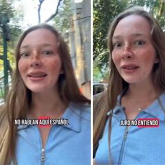 Rusa se sorprende que en la Condesa no hablen español, así reacciona | VIDEO