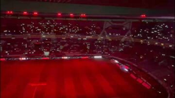 El Estadio Jalisco estrenó nuevo alumbrado en el Atlas vs Mazatlán