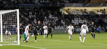 Gareth Bale scored the winning goal against Al Jazira and Real Madrid goes into the final of the Club World Cup.