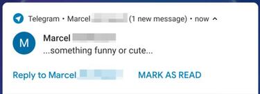 Cómo marcar los mensajes de Telegram como leídos sin abrirlos