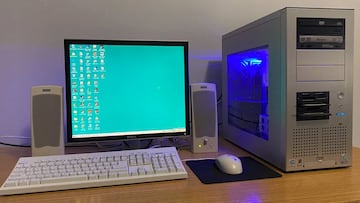 pc antiguo ordenador clasico restaurado