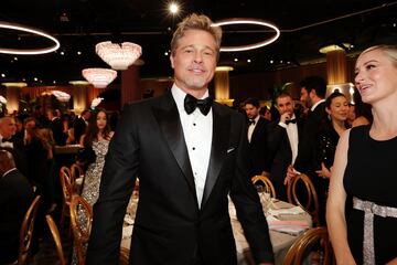 Brad Pitt en los Globos de Oro.