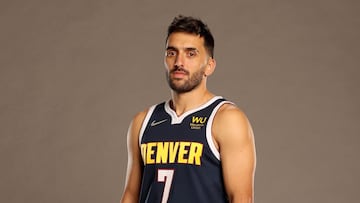 Facundo Campazzo, durante el Media Day de los Nuggets.