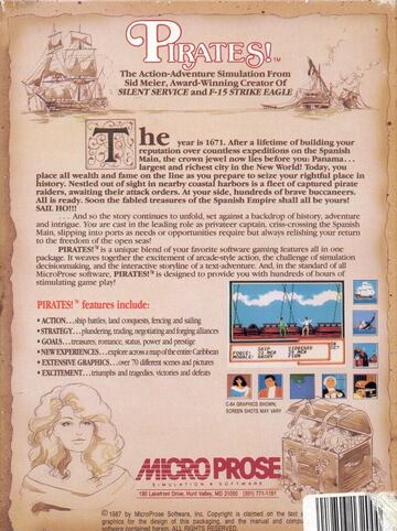 Captura de pantalla - Sid Meier's Pirates! (C64)
