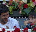 La tierna y viral reacción de la hija de Raúl ante el punto-milagro del torneo de Madrid