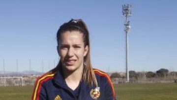 Andrea Esteban, con la Selección.