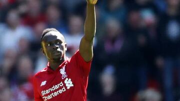 El delantero senegalés del Liverpool, Sadio Mané, durante un partido.
