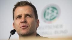 Bierhoff, en rueda de prensa.