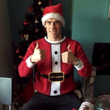 Gareth Bale muy navideño.