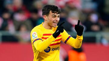 Pedri, ante el Girona.