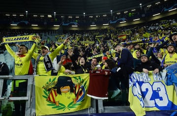 Aficionados del Villarreal.