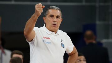 Sergio Scariolo, seleccionador espa?ol, durante el Eurobasket 2022.