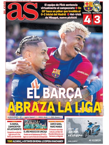 Las portadas de AS de mayo