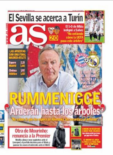 Las portadas de AS de abril