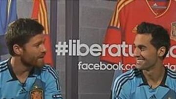 Arbeloa y Xabi Alonso en la entrevista.