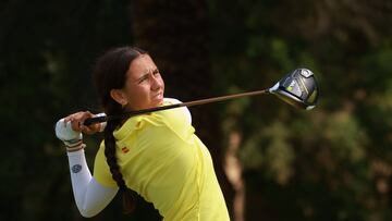 Cayetana Fernández en el Mundial de golf Amateur por equipos.