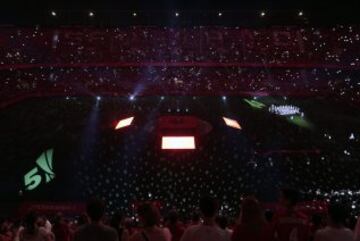 La fiesta del quinto título de la Europa League se trasladó al estadio Ramón Sanchez-Pizjuán.