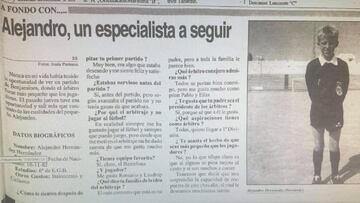 Hernández Hernández, de niño, se confesaba seguidor del Barça