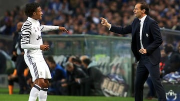 Maximiliano Allegri no quiere vender a Juan Cuadrado para la pr&oacute;xima temporada 