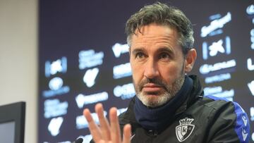 Vicente Moreno durante la rueda de prensa.