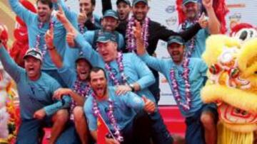 El 'Telefónica', en el podio.