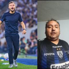 Aficionados de Independiente del Valle mandan buenas vibras a Martín Anselmi