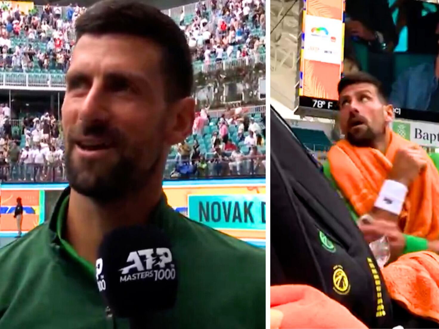HIstoria del deporte: Djokovic se entera que Messi está viendo el partido y alucina, lo que dice es emocionante