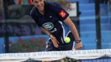 INTOCABLES. La dupla formada por Juan Martín Díaz (en la imagen) y Fernando Belasteguín seguirán una semana más al frente del ranking PPT.