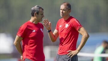 Ferreira con Garitano.