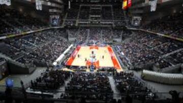 Panorámica del Palacio de Deportes, ahora Barclaycard Center.
