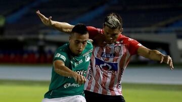 Deportivo Cali derrotó en la fecha 7 de la Liga BetPlay al Junior de Barranquilla en el Metropolitano con un doblete de Marco Pérez. Sigue líder