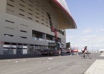 Después de la fiesta, continúan las obras en el Wanda Metropolitano