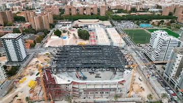 Obras en el Roig Arena.