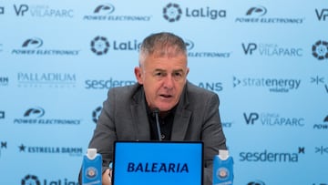 Alcaraz, en rueda de prensa.