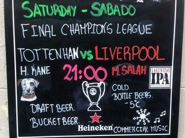 Bars around Madrid are gearing up for a very busy Saturday