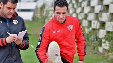 Toño, la gran novedad en el entrenamiento del Rayo