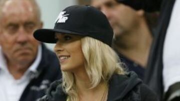Lena Gercke, la novia del centrocampista del Real Madrid y de la selección alemana, en uno de los partidos de la Eurocopa 2012.