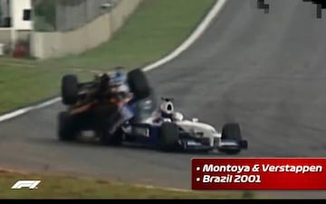 Jos Verstappen y Montoya en Brasil 2003.