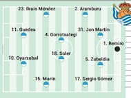 Campito de la Real Sociedad ante el Athletic en Copa