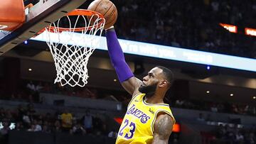 LeBron James ajusticia al Miami Heat con un show de época