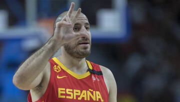 Quino Colom, durante la preparaci&oacute;n de Espa&ntilde;a para el Mundial de China.