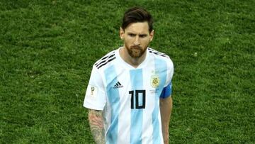 Messi trudges off in Nizhny Novgorod after Argentina's 3-0 World Cup defeat to Croatia.