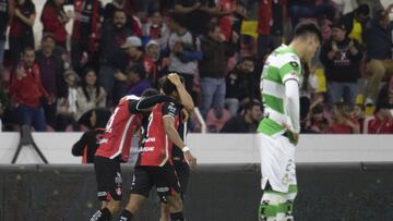 during the game Atlas vs Santos, corresponding to Round 04 of the Torneo Clausura 2023 of the Liga BBVA MX, at Jalisco Stadium, on January 26, 2023.
<br><br>
durante el partido Atlas vs Santos, Correspondiente a la Jornada 04 del Torneo Clausura 2023 de la Liga BBVA MX, en el Estadio Jalisco, el 26 de Enero de 2023.