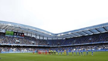 Partido Deportivo de La Coru&ntilde;a - Zamora. equipos, riazor