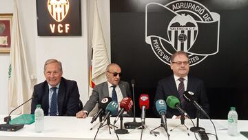 Antonio Paños, Martín Queralt y Pablo Delgado, miembros de De Torino a Mestalla.