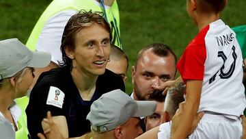 Modric se mostró contento tras anotar su penalti.