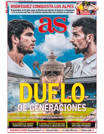 Las portadas de AS de julio